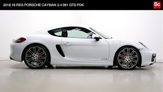 2016 16 REG PORSCHE CAYMAN 34 981 GTS PDK [upl. by Amimej729]