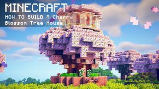 Minecraft How To Build a Cherry Blossom Tree House [upl. by Middleton451]