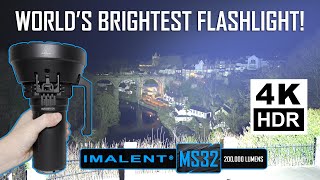 Worlds BRIGHTEST Flashlight  IMALENT MS32  200000 lumens [upl. by Airun]