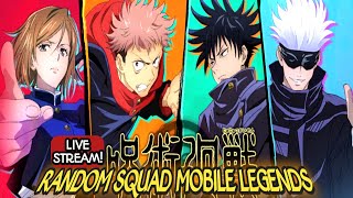 🔴LIVE RANDOM SQUAD FREE MABAR  MOBILE LEGENDS BANGBANG [upl. by Notneuq]