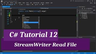 C Intermediate I Tutorial 12  StreamReader Read File [upl. by Ikkim431]