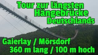 ✔DIE GRÖSSTE HÄNGESEILBRÜCKE Deutschlands Geierlay in Mörsdorf Tour und Überquerung mit Frau Brehm [upl. by Ahsimak]