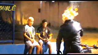 PEGADINHA MOTOQUEIRO FANTASMA  Ghost Rider Pranks [upl. by Fanning941]