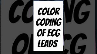 ECG LEADS COLOUR CODING RRB nursing officer exam most important topic  nursing  rrb  NORCETmbbs [upl. by Enywad797]