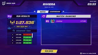 Fortnite Rocket Racing Riviera Speed Run 12800 [upl. by Nasia599]