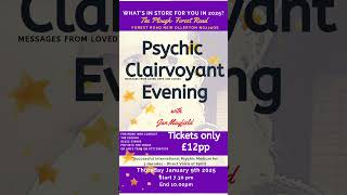 Psychic and Clairvoyant evening with Jan [upl. by Etnoved]