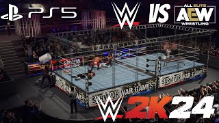 WWE 2K24  Bloodline vs Death Riders War Games [upl. by Haldes]