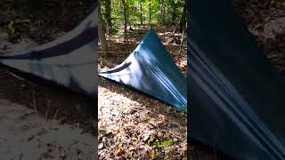 Tipi Tarp Shelter with a Floor [upl. by Nnarefinnej979]