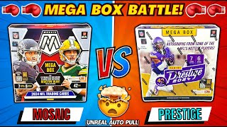 UNREAL AUTO PULL🤯 MOSAIC VS PRESTIGE FOOTBALL MEGA BOX PRODUCT BATTLE🥊 [upl. by Devland]