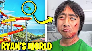 Ryans World fell off the Waterslide then VERY SAD [upl. by Burner]