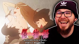 KIZUMONOGATARI Part 3 REIKETSU REACTION [upl. by Irotal]