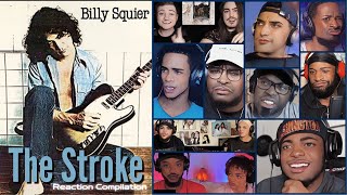 REACTION COMPILATION  Billy Squier  The Stroke  First Time Mashup [upl. by Lorelle284]