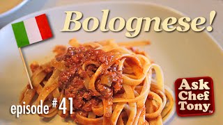 Bolognese Sauce Recipe How to Make this Famous Italian Meat Ragu  Chef Tonys Authentic Technique [upl. by Parks292]