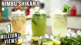 Nimbu Shikanji Recipe  Shikanji Recipe 3 Ways  Navratri Recipe  Shikanji Masala  Varun Inamdar [upl. by Eslehc]