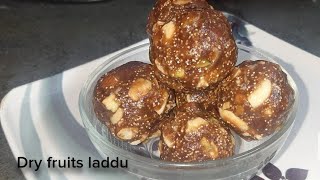 Dry fruit laddu  పంచదార లేకండా చేసె ఆరోగ్య కరమైన లడ్డూతెలుగు లో [upl. by Meg]