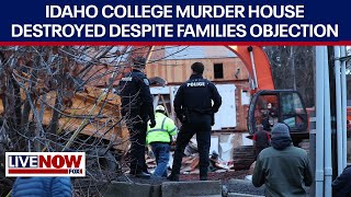 Idaho murder house demolished after 4 college students killed Bryan Kohberger faces charges [upl. by Matthaus]