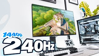 First Time Experiencing 240Hz 1440p Monitor  Alienware AW2721D Desk Setup Upgrade EP2 [upl. by Chessy980]