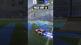 FREEZE SHOT 🥶 ⚽️ rocketleague rl rocketleagueclips [upl. by Filemon]