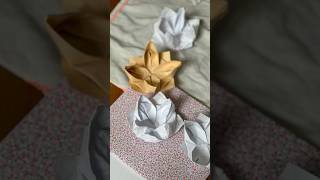 DIY Lotusblüte aus Papier – Einfaches OrigamiTutorial 🌸papercraft [upl. by Orren471]