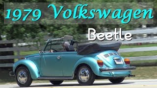 1979 Volkswagen Beetle Convertible retro road test 4K [upl. by Curcio]