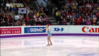 2013 Worlds Yuna Kim SP Kiss of the VampireNoCommentary [upl. by Iinde660]