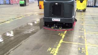 Beta Solutions SC8000 Ride On Scrubber Dyrer Demo  Warehouse [upl. by Eylrahc84]