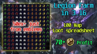 POE 316  Huge Profit by Legion Farming In Glennach Cairns  100 Reef Map Loot  ENGTR Guide [upl. by Dez256]