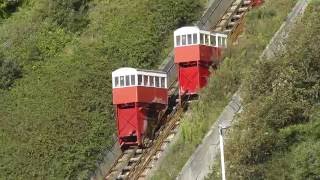 Leas Lift a water and gravity powered funicular railway in Folkestone [upl. by Rana]