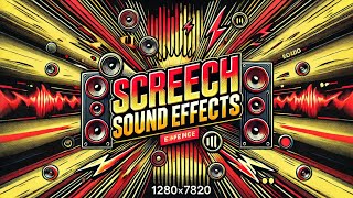 Screech Sound Effects With Drawing [upl. by Roselba]