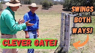 Gate Swings Both Ways Clever Gate Design Solves Multiple Problems [upl. by Sidnala774]