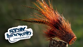 Ahrex  Brown amp Orange Waterpusher  tied by Søren Flarup [upl. by Einnaf701]