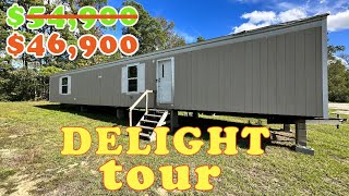 Unlocking Affordable Elegance Delight Mobile Home Tour  2 Beds 2 Baths with Delivery included [upl. by Eiffe]