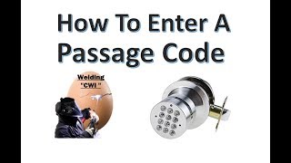 How To Set Passage Code On Digital Electronic Code Door Lock Round Knob Turbolock YL99 Video [upl. by Billie879]