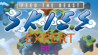 FTB Skies Expert EP 1 Minecraft 1192 [upl. by Aneert]