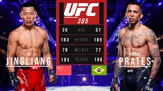 LI JINGLIANG vs CARLOS PRATES FULL FIGHT UFC 305 [upl. by Rasmussen]