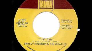 SMOKEY ROBINSON  That Girl [upl. by Aicats]