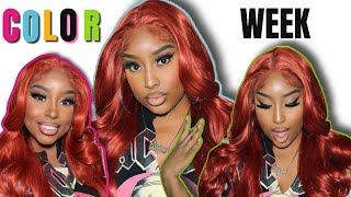 🌈COLORWEEK Outre Glueless Synthetic HD Lace Front Wig  IRENA 2024 syntheticwigswiginstall [upl. by Ramberg]