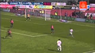 Highlights Livorno 14 Milan 27042008 [upl. by Mckenna]