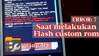 CARA MENGATASI ERROR SAAT FLASH CUSTOM ROM [upl. by Teodor]