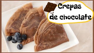 MASA DE CHOCOLATE PARA CREPAS RECETA RÁPIDA [upl. by Ssor606]