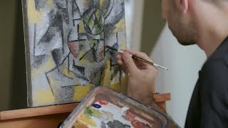 How to paint like Pablo Picasso Cubism – with Corey DAugustine  IN THE STUDIO [upl. by Gnilrac155]