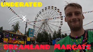 Uks Underated Park Dreamland in Margate seaside amusement Park 2024 [upl. by Airbmac63]