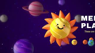 Planets of Our Solar System  Number name and more  Learning Songs Videos for 3 years old [upl. by Cleave]