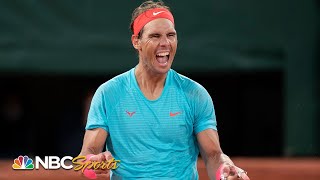 French Open 2020 Rafael Nadal beats Novak Djokovic in mens final  HIGHLIGHTS  NBC Sports [upl. by Golter]