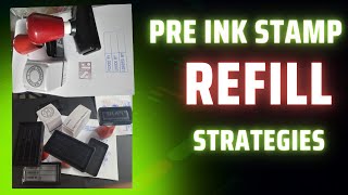 how to Refill Pre ink stamp easy way preinkstamprefill Flash stamp ink refill easily [upl. by Rapsac]