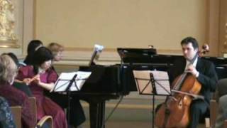 Martinu Trio 1 mov flute Atsuko Koga cello Marcel Koerner piano Zane Stradyna [upl. by Pasho]