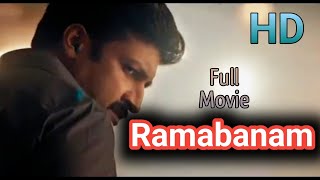 Ramabanam hindi full movie  Gopichand  full movie l Hindi hd [upl. by Krahmer]