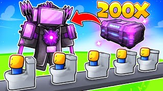 200 GODLY CRATES for TVMAN Skibidi Tower Defense [upl. by Karli]