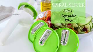 Spiral Slicer 3 in 1 Vegetable Slicer [upl. by Huggins]