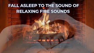 Melt Away Stress Find Solace Cozy Fireplace Sounds for Deep Sleep [upl. by Piers362]